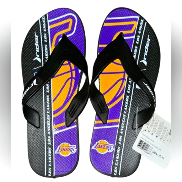 Rider Los Angeles Lakers Flip Flops - Picture 1 of 3